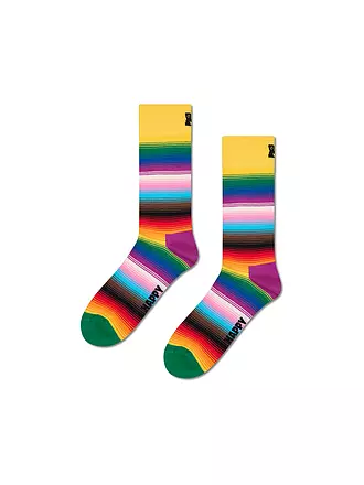 HAPPY SOCKS | Damen Socken PRIDE STRIPE 36-40 yellow | 